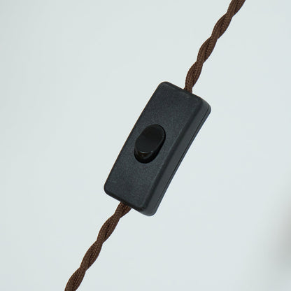 Amber Glass Plug-In Pendant