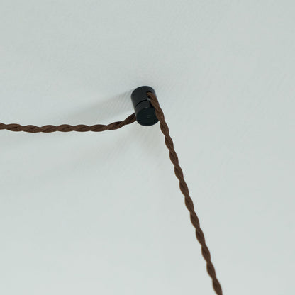Amber Glass Plug-In Pendant