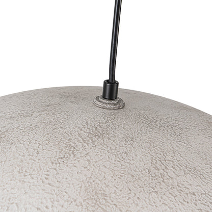 Domarra Industrial Metal Gold-Leaf Dome Pendant Light