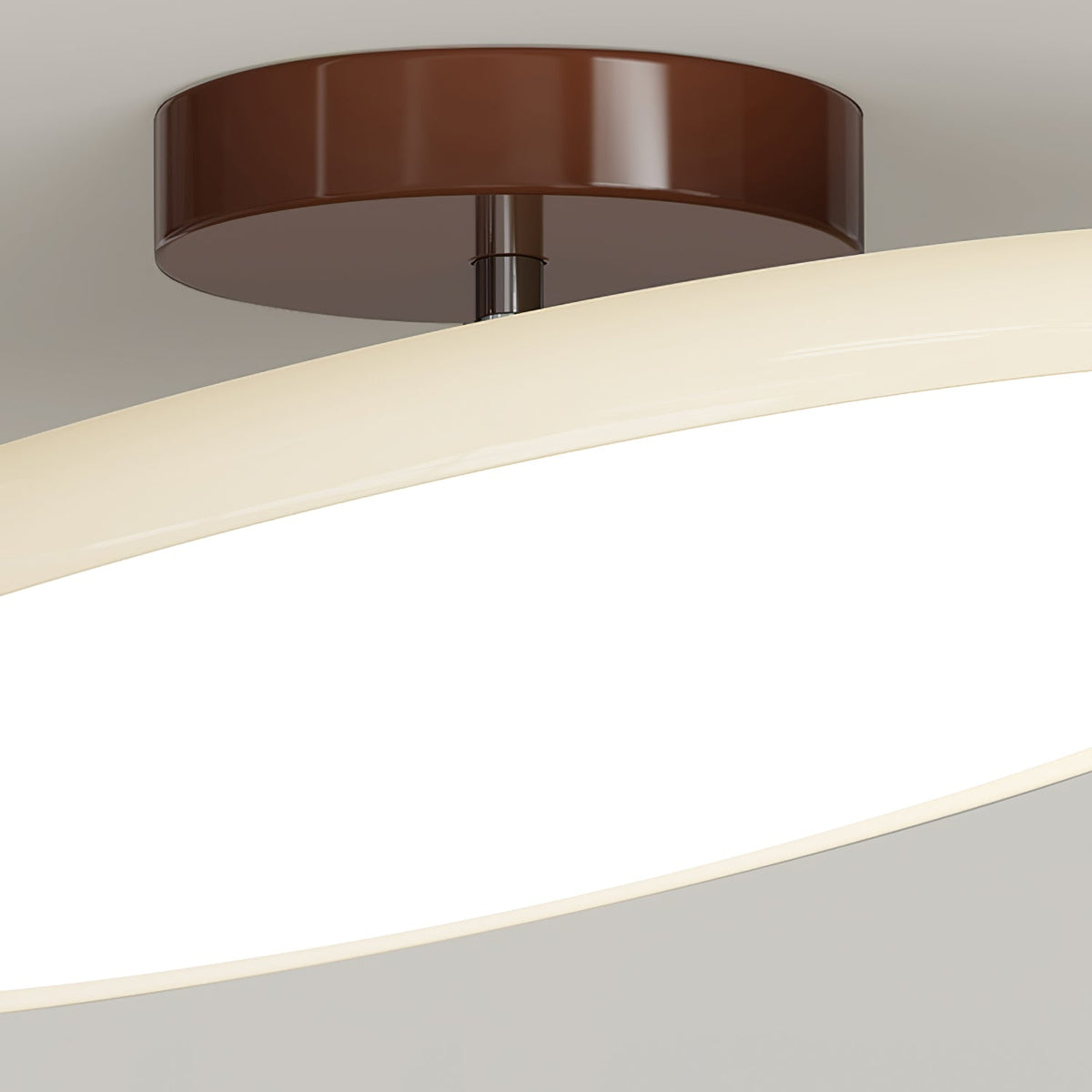 Round Wood Swivel Ceiling Light