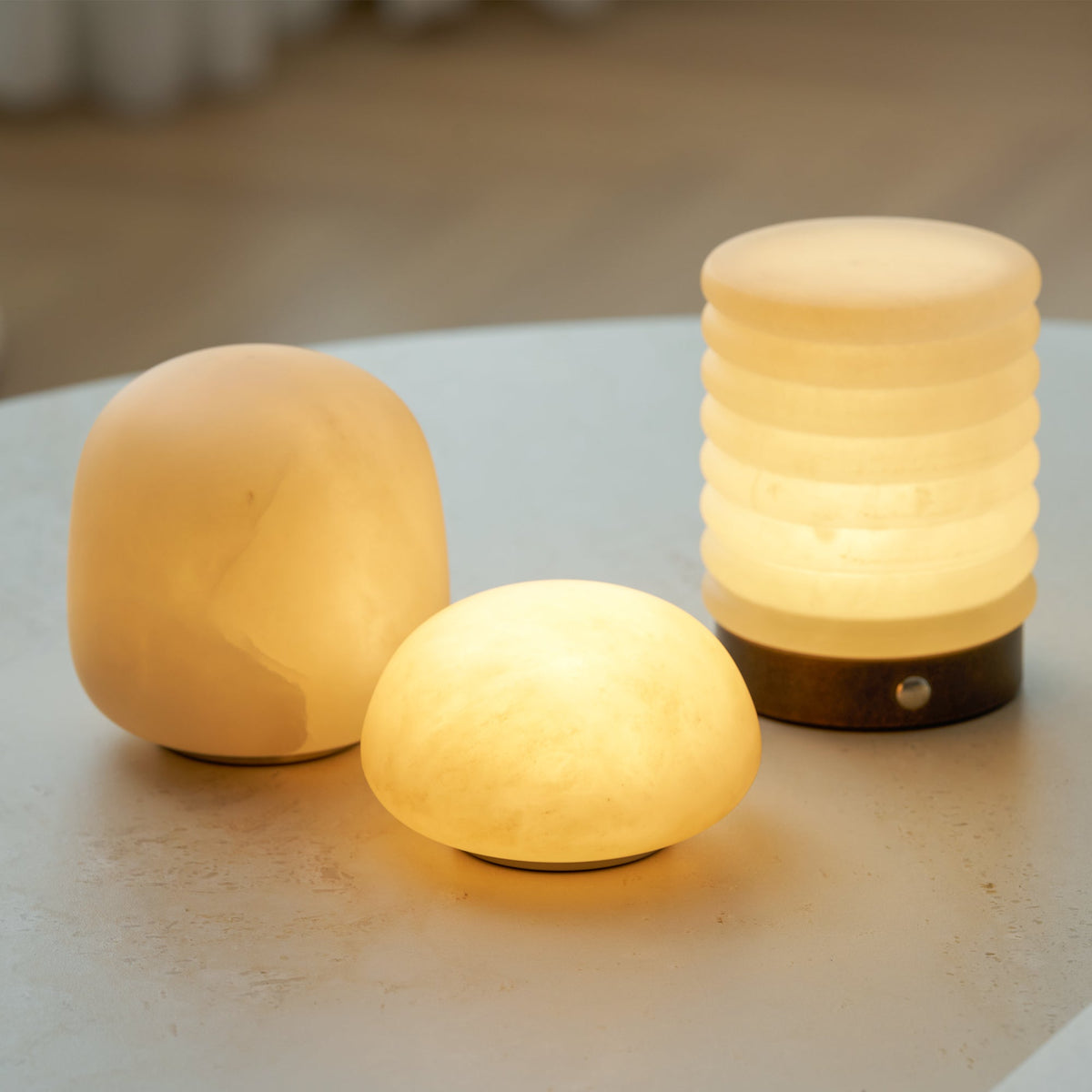 Alvane Minimalist Alabaster Table Lamp