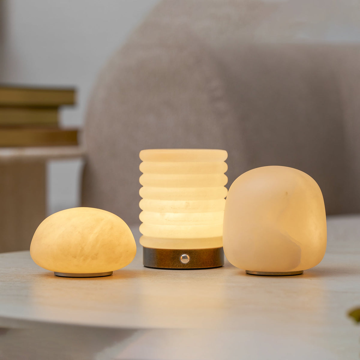 Alvane Minimalist Alabaster Table Lamp