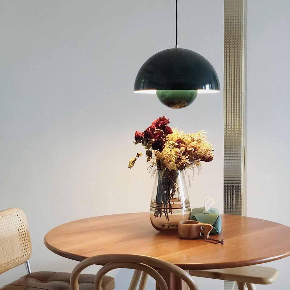 Twin Dome Metal Pendant Light