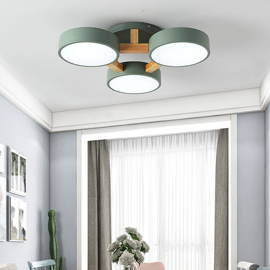Wood Frame LED Ceiling Light