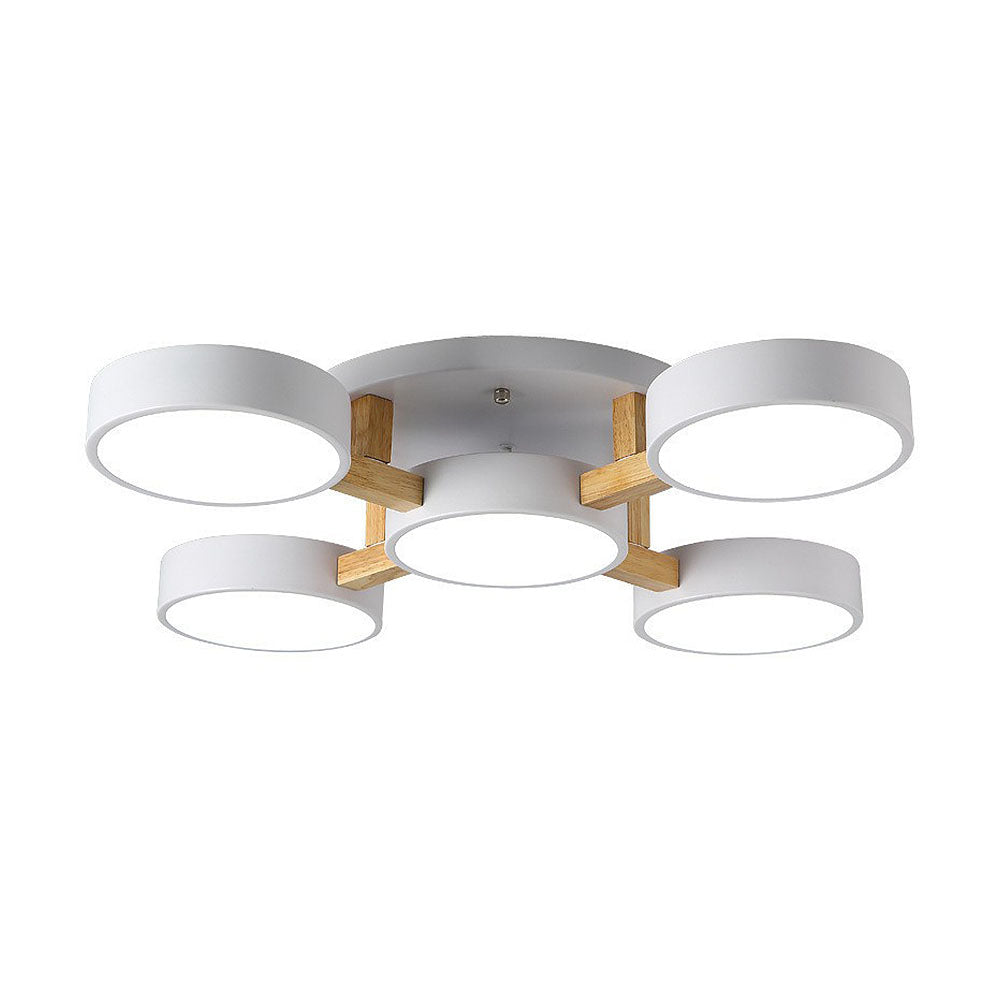 Wood Frame LED Ceiling Light