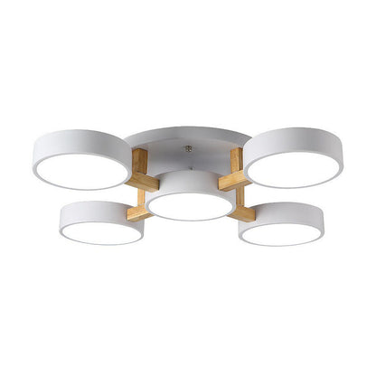 Wood Frame LED Ceiling Light