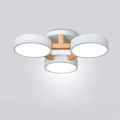 Wood Frame LED Ceiling Light