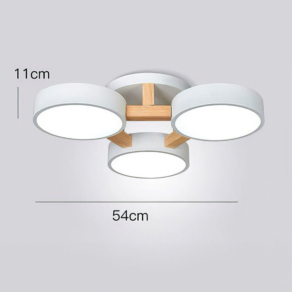 Wood Frame LED Ceiling Light