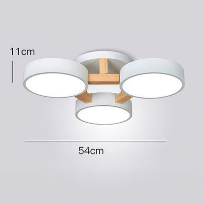 Wood Frame LED Ceiling Light