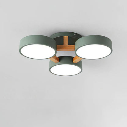 Wood Frame LED Ceiling Light