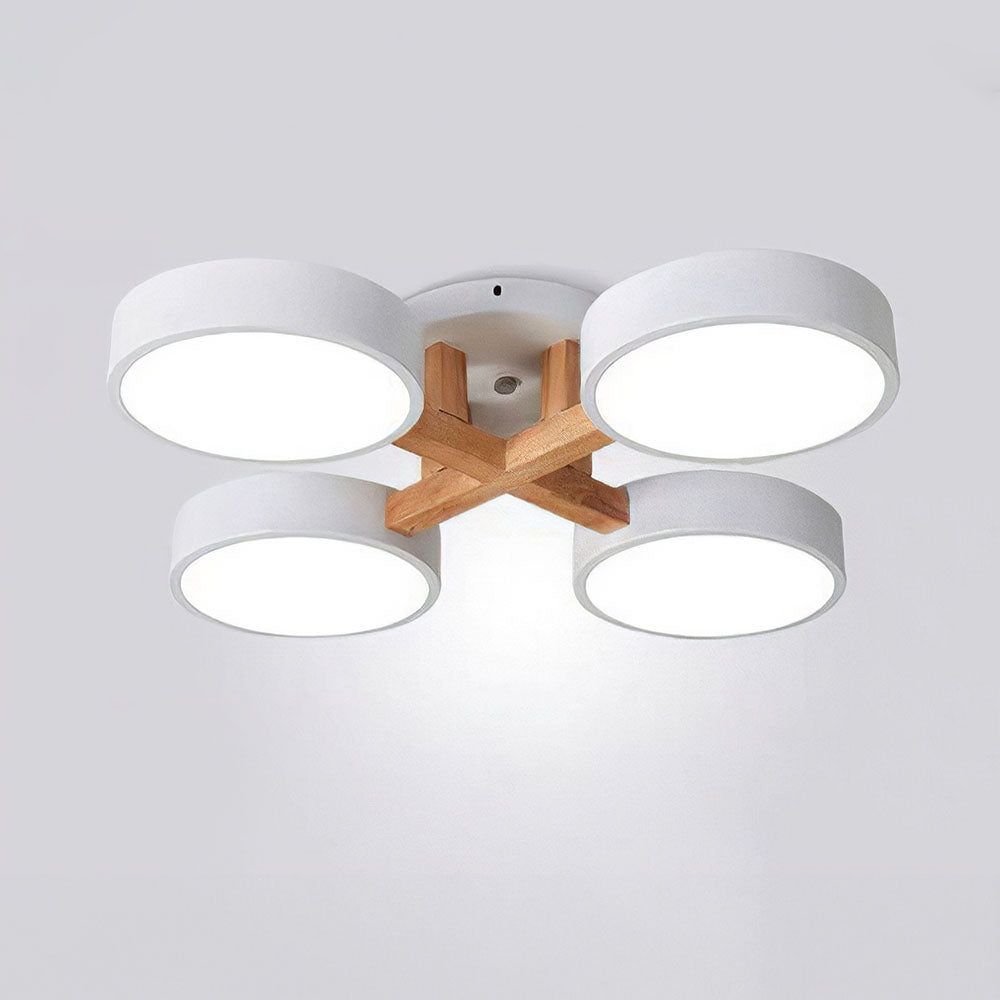 Wood Frame LED Ceiling Light
