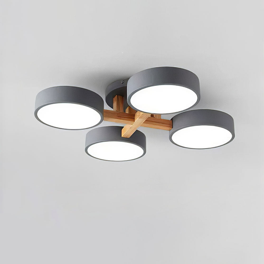 Wood Frame LED Ceiling Light