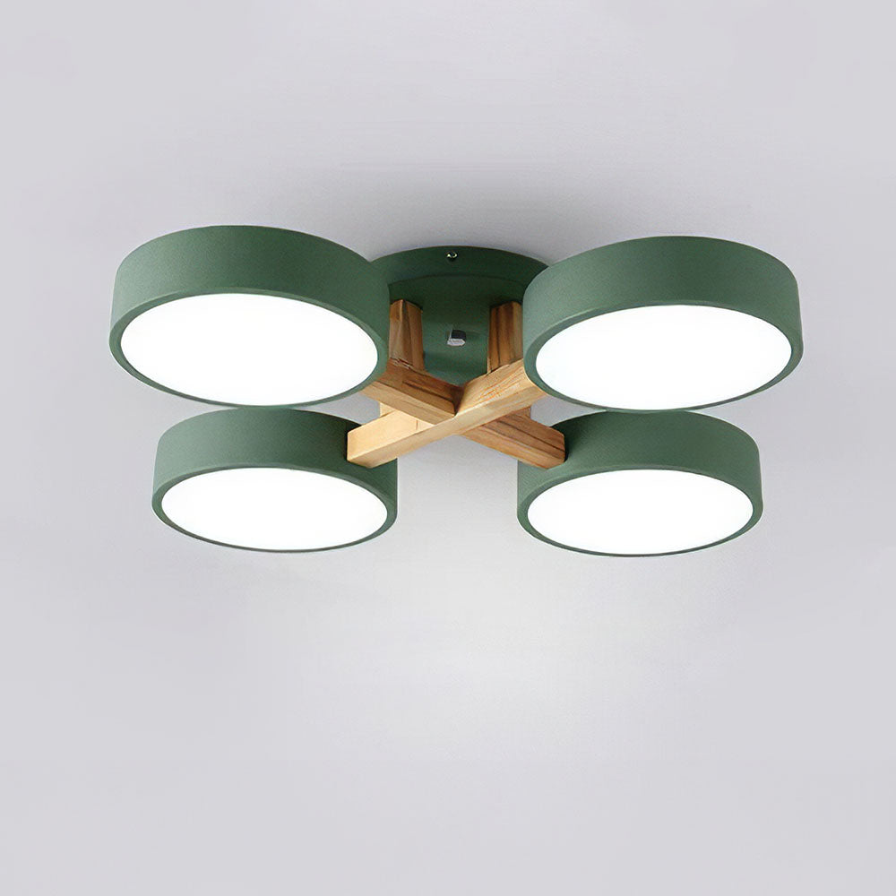 Wood Frame LED Ceiling Light
