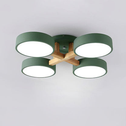 Wood Frame LED Ceiling Light