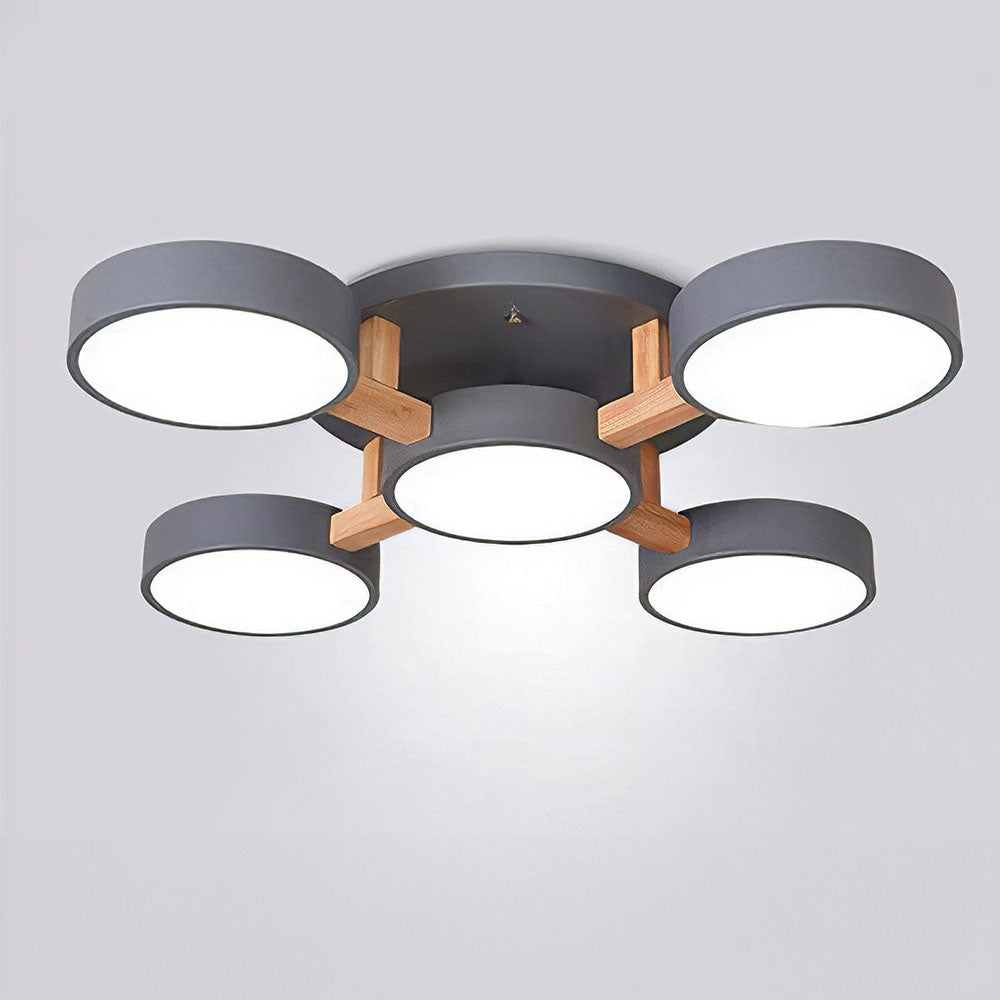 Wood Frame LED Ceiling Light