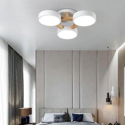 Wood Frame LED Ceiling Light