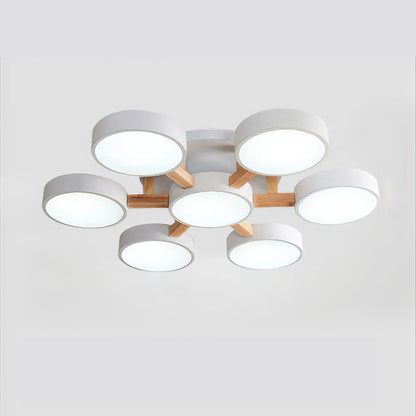 Wood Frame LED Ceiling Light