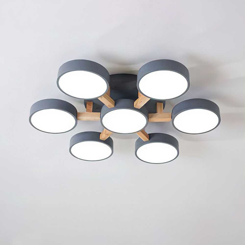 Wood Frame LED Ceiling Light