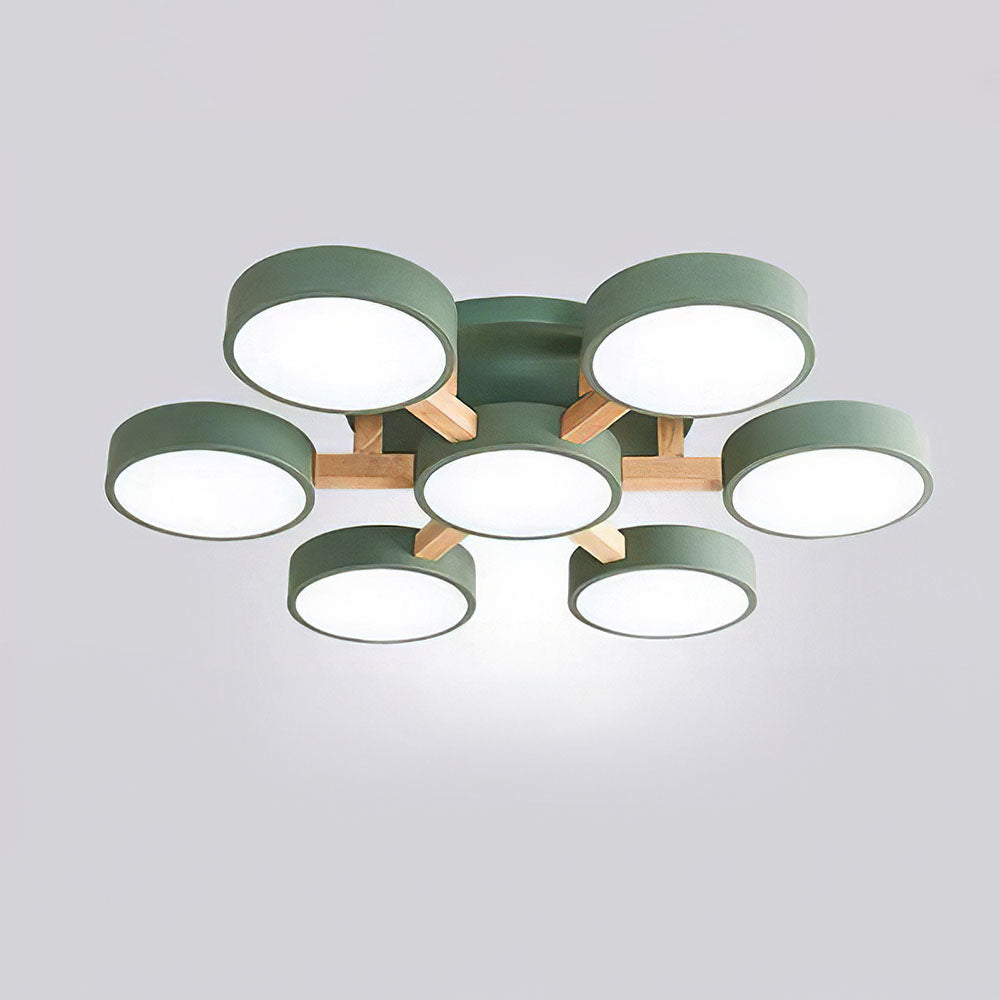Wood Frame LED Ceiling Light