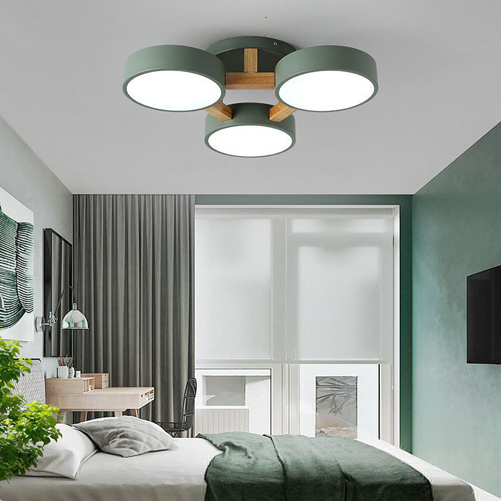 Wood Frame LED Ceiling Light