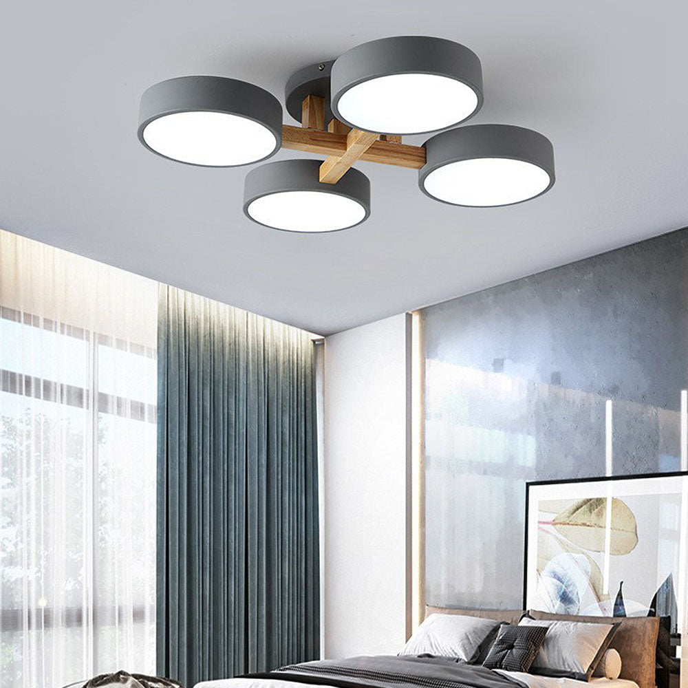 Wood Frame LED Ceiling Light