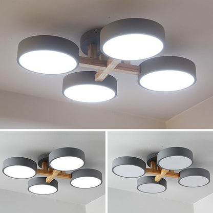 Wood Frame LED Ceiling Light