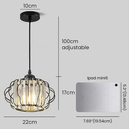 Gold Crystal Flush Ceiling Light