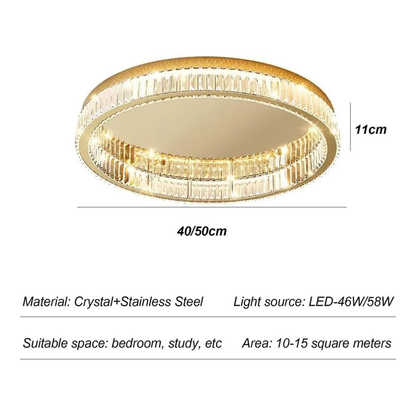 Elegant Crystal Halo Light