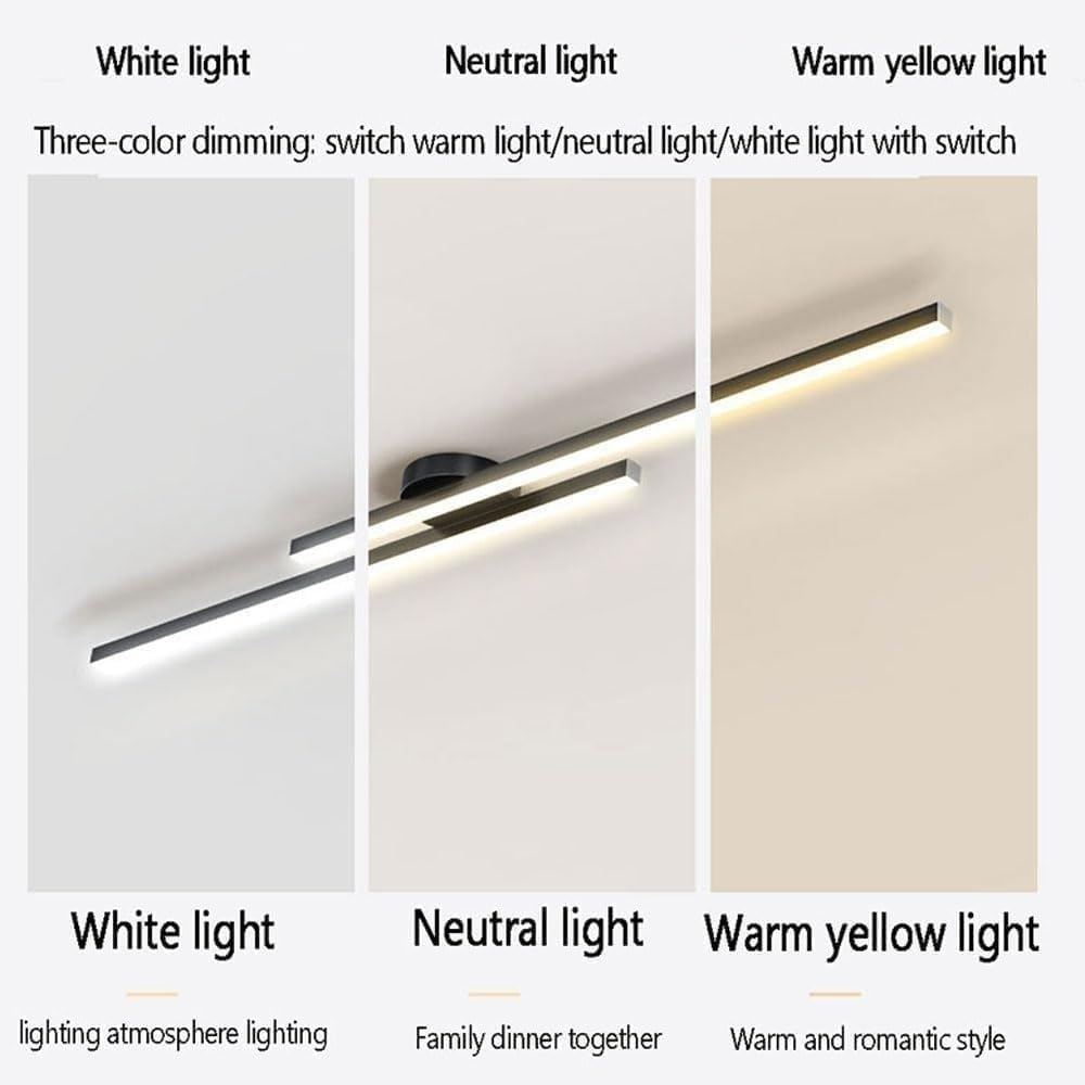 Elongated Aluminum LED Ceiling Light