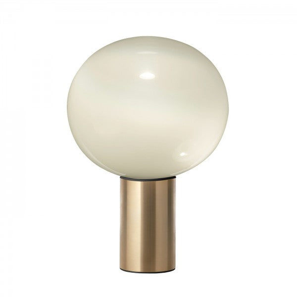 Glass sphere table lamp