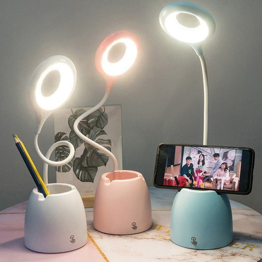 Kids Table Lamp with Phone Holder