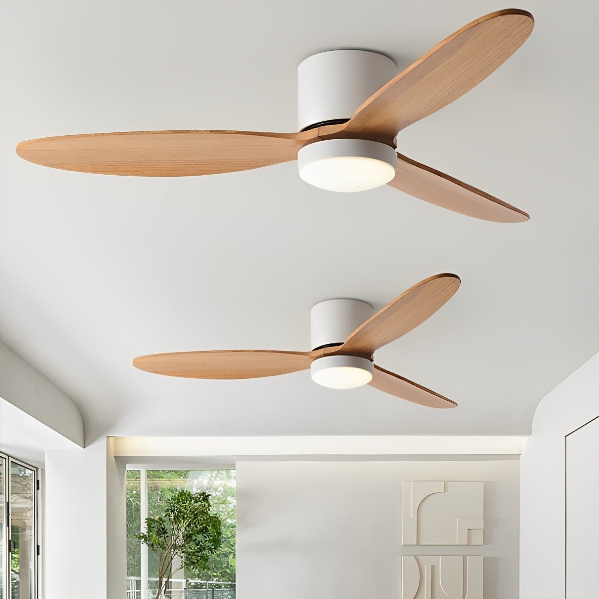 Modern Low Profile LED Ceiling Fan Light