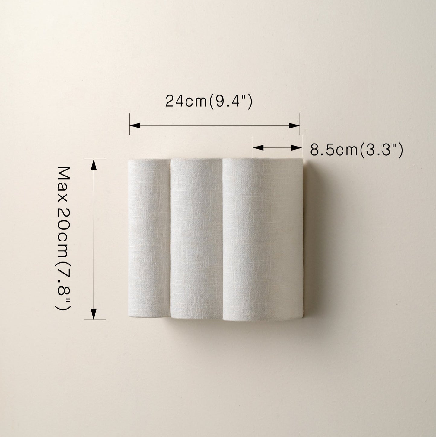 Scalloped Linen Wall Light
