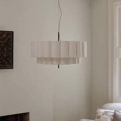 Large Scalloped Pendant Light