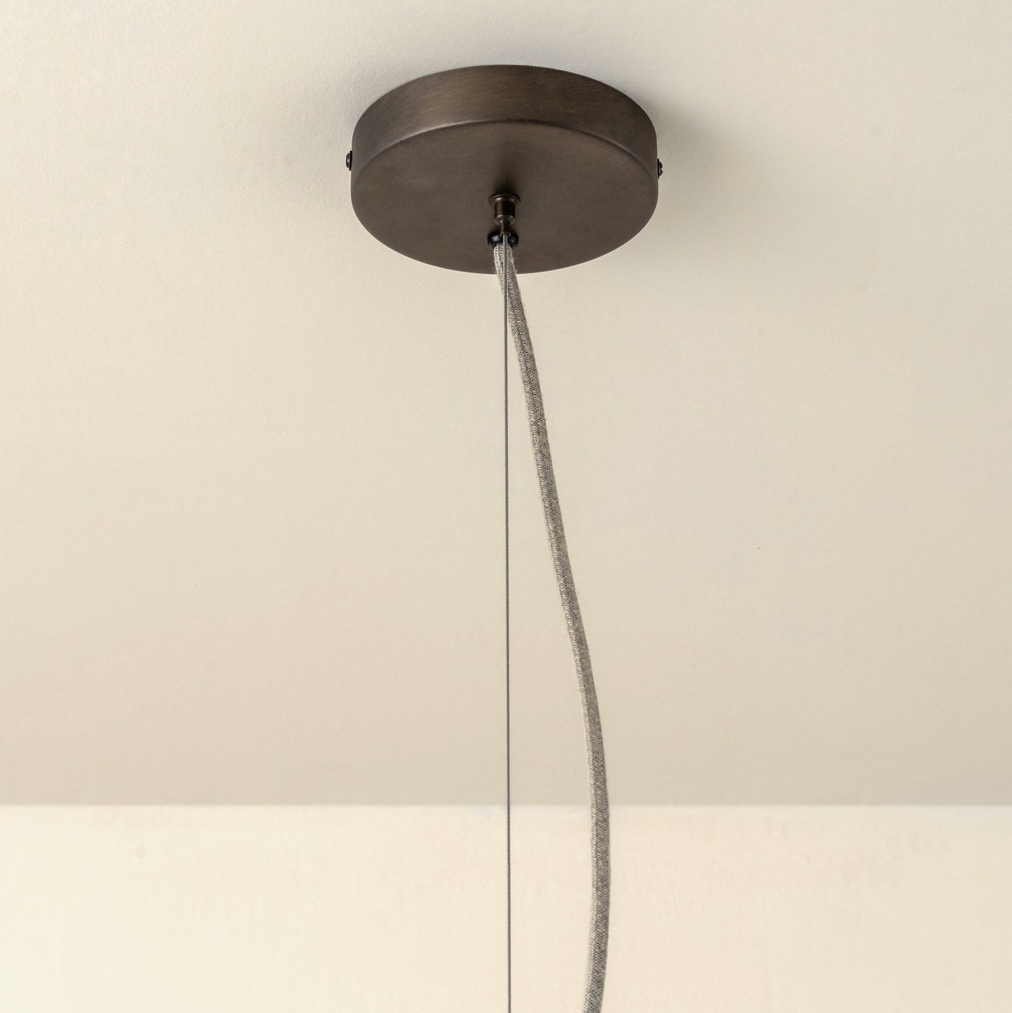 Large Scalloped Pendant Light