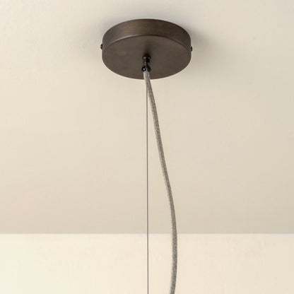 Large Scalloped Pendant Light