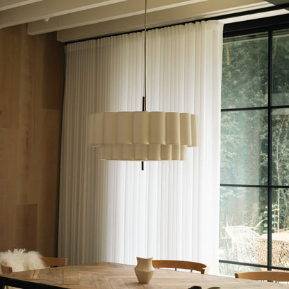 Large Scalloped Pendant Light