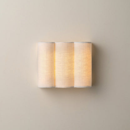 Scalloped Linen Wall Light