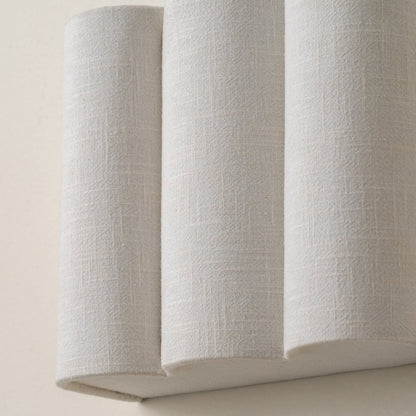 Scalloped Linen Wall Light