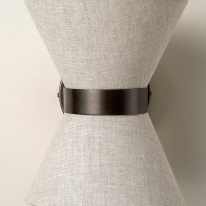 Bronze and Linen Wall Light