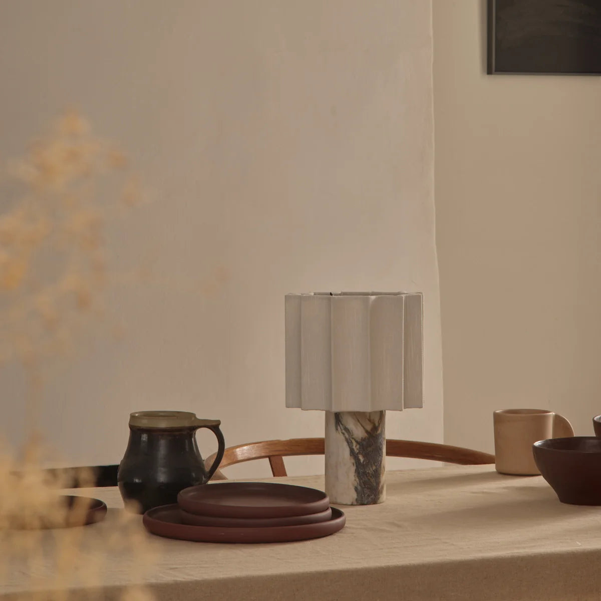 Calacatta Marble Rechargeable Table Lamp