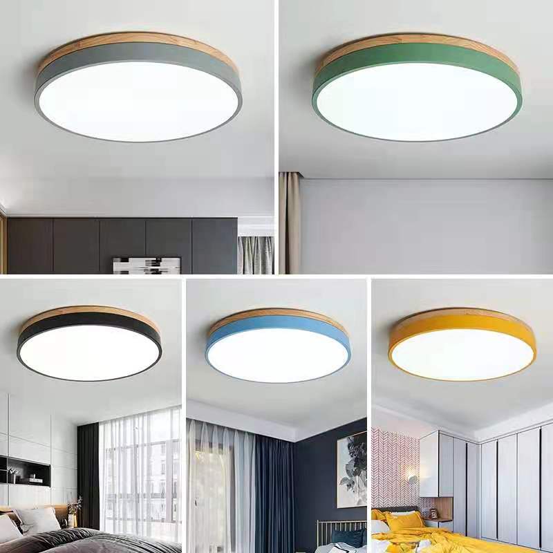 Wooden Round Ceiling Light