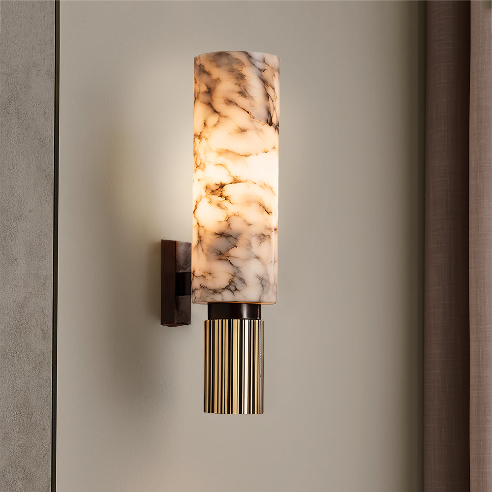 Elegant marble wall light
