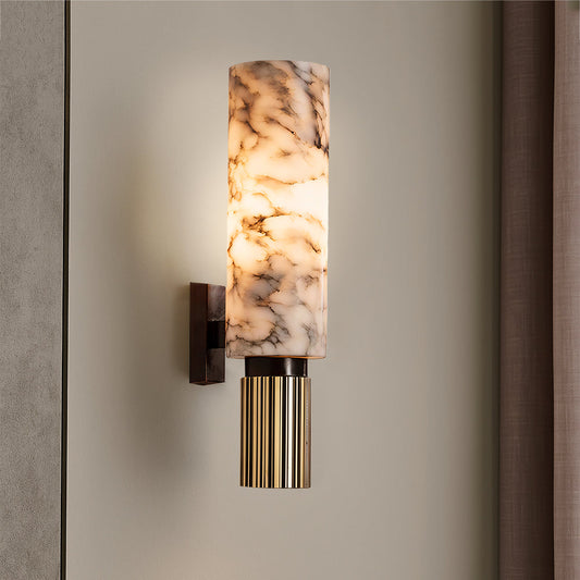 Elegant marble wall light