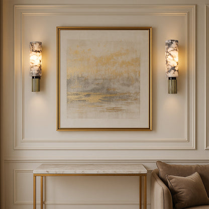 Elegant marble wall light