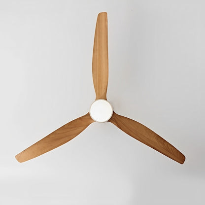 Modern Wood Finish LED Ceiling Fan Light