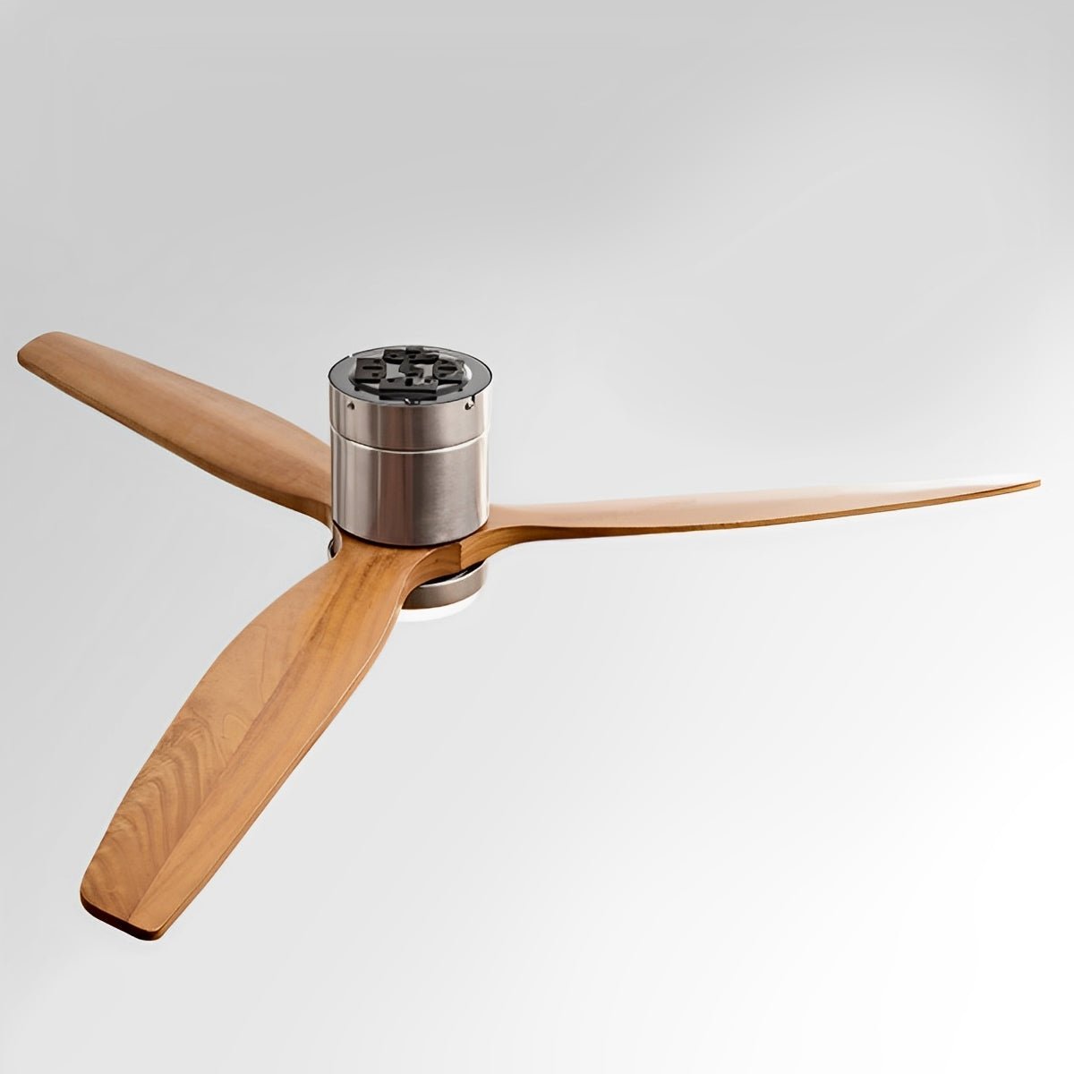 Modern Wood Finish LED Ceiling Fan Light