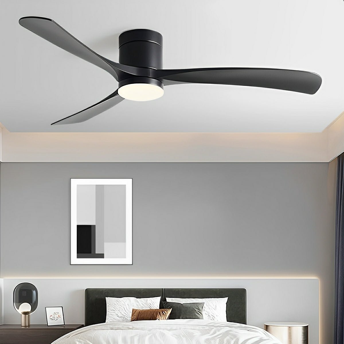 Modern Nordic LED Ceiling Fan Light