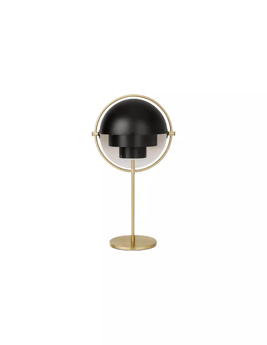 Multi-light sculptural metal table lamp