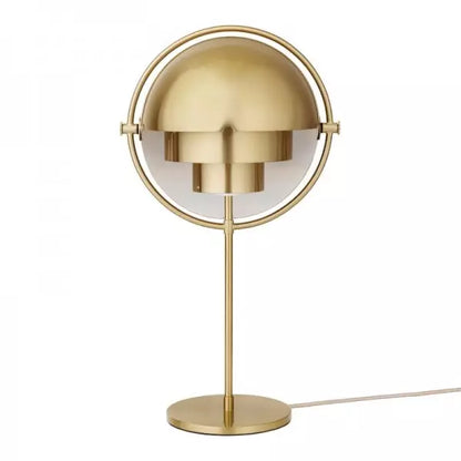 Multi-light sculptural metal table lamp